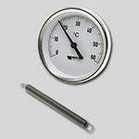 Термометр накладной с пружиной F+R810 63/50 (120 С) 10006504 Watts