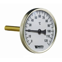 Термометр с погружной гильзой F+R801 63/50 (1/2, 120 С) 10005800 Watts